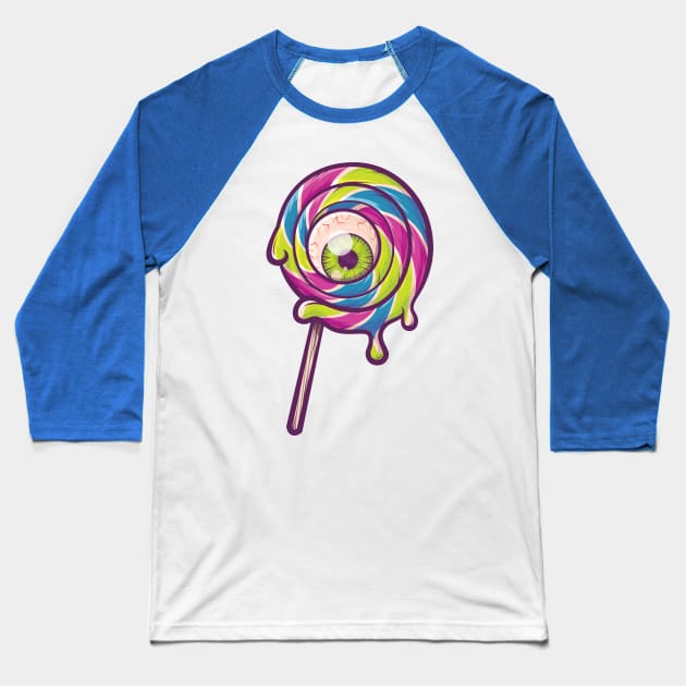 Candy eye Baseball T-Shirt by BeataObscura